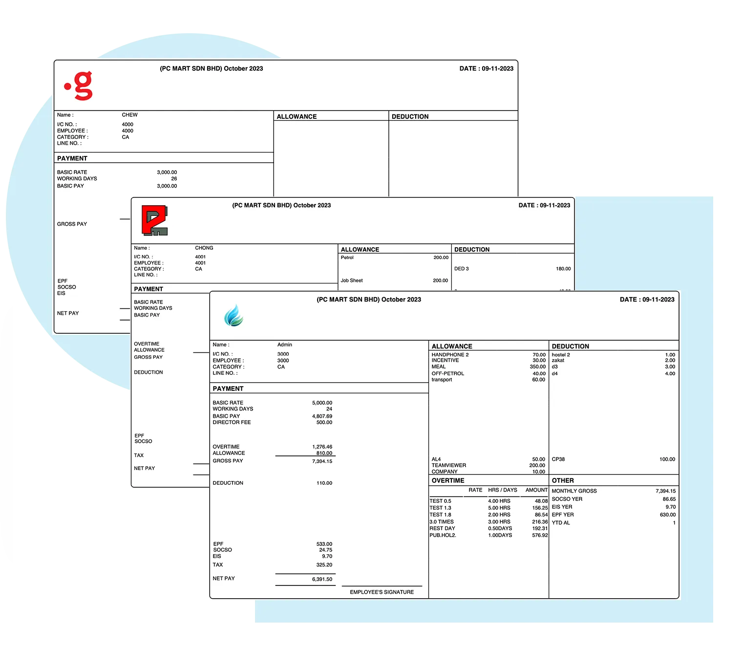epayslip distinct company logo