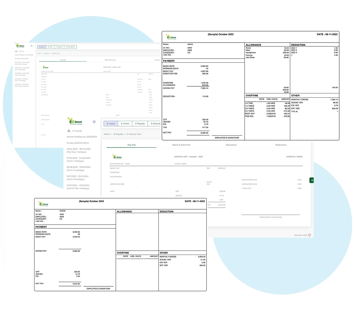 e-payslip format ubs payroll