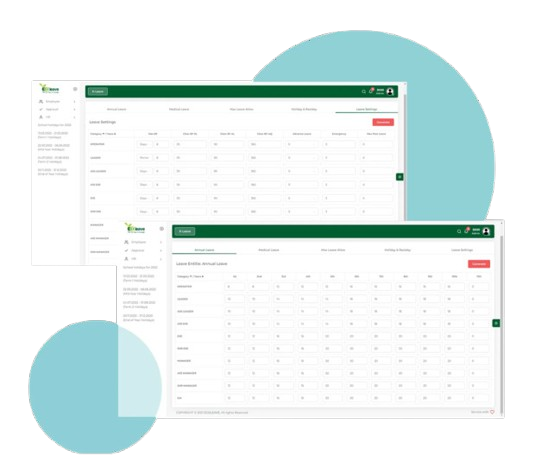 leave application setting